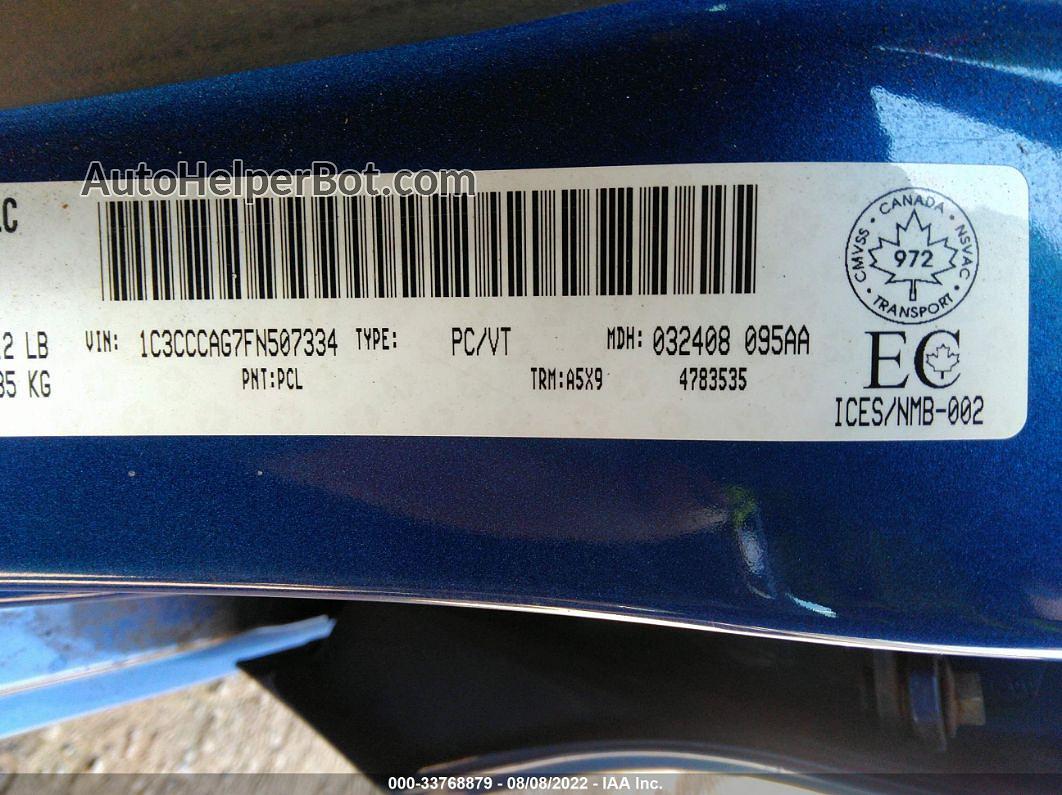 2015 Chrysler 200 Limited Синий vin: 1C3CCCAG7FN507334