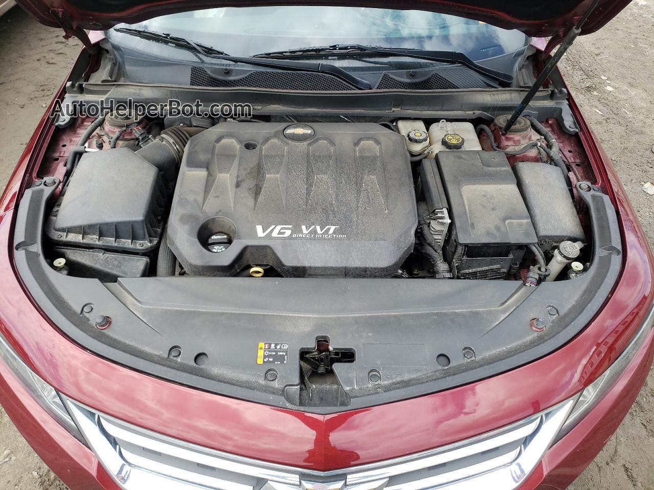 2017 Chevrolet Impala Lt Темно-бордовый vin: 2G1105S34H9124985