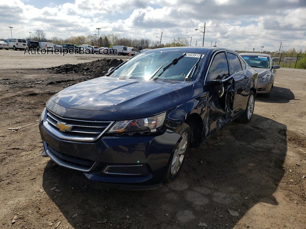 2017 Chevrolet Impala Lt Синий vin: 2G1105SA0H9184793