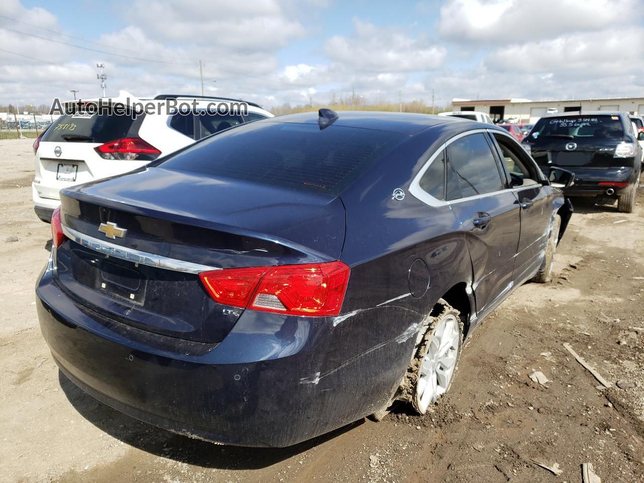 2017 Chevrolet Impala Lt Синий vin: 2G1105SA0H9184793