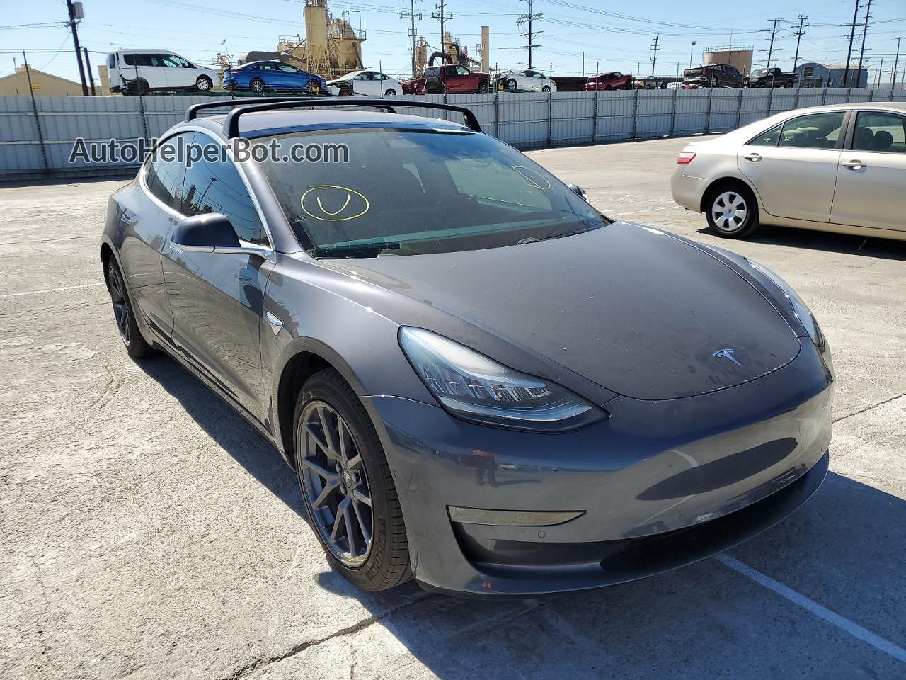 2019 Tesla Model 3  Угольный vin: 5YJ3E1EA6KF298452