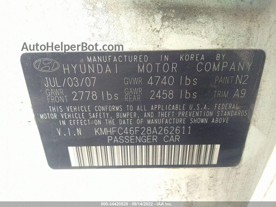 2008 Hyundai Azera Limited Белый vin: KMHFC46F28A262611