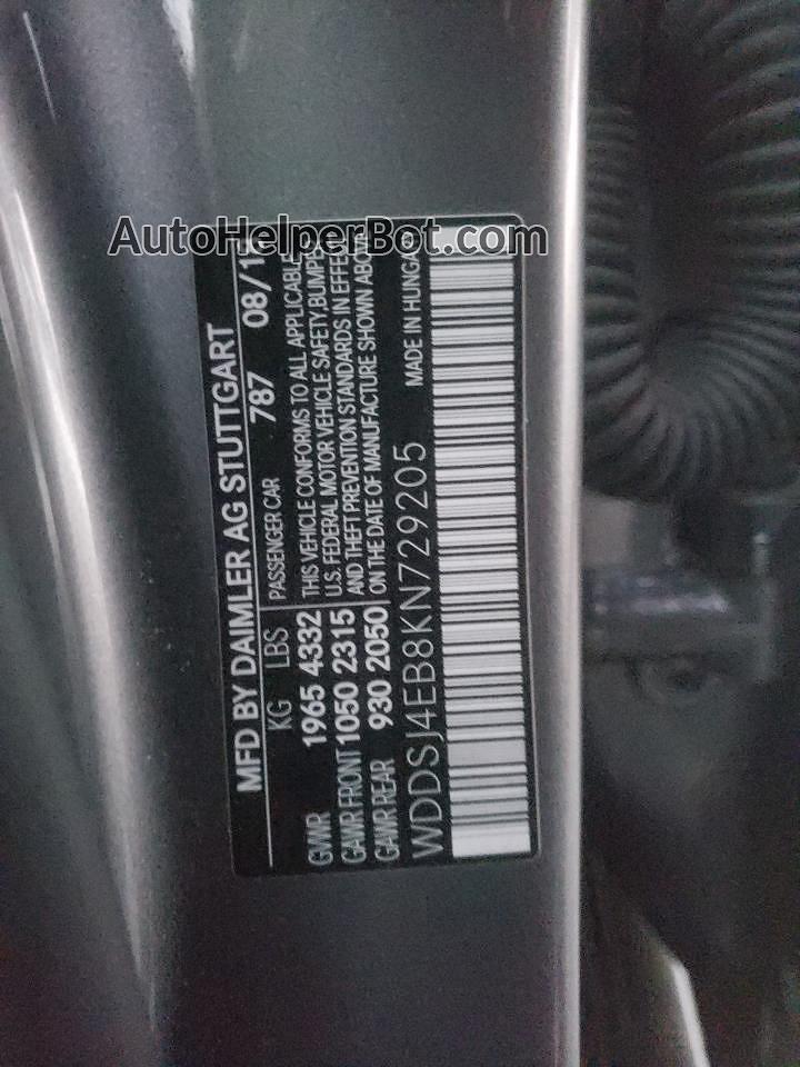 2019 Mercedes-benz Cla 250 Серый vin: WDDSJ4EB8KN729205